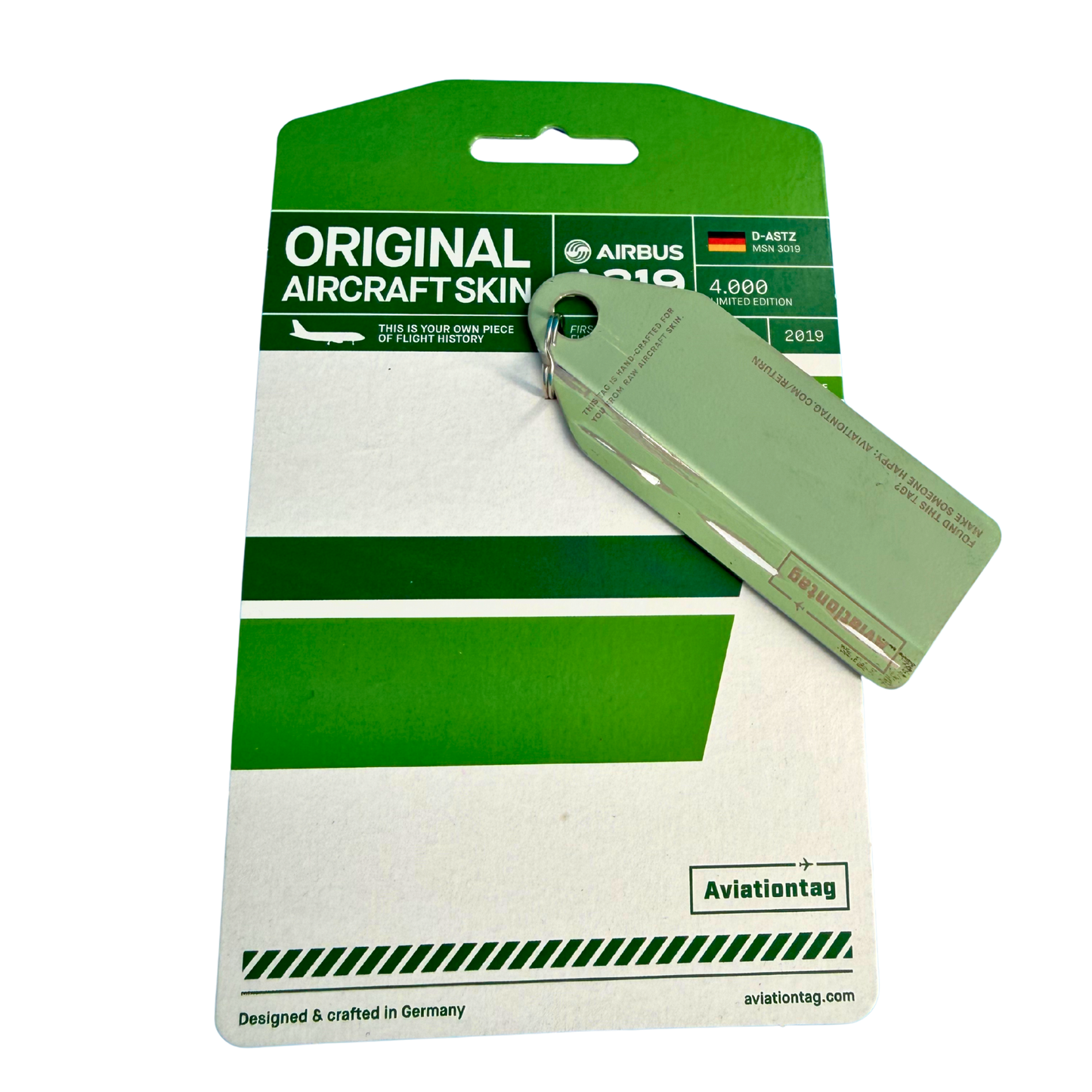 Aviationtag – Airbus A319 – D-ASTZ – Germania – Grün/Weiß