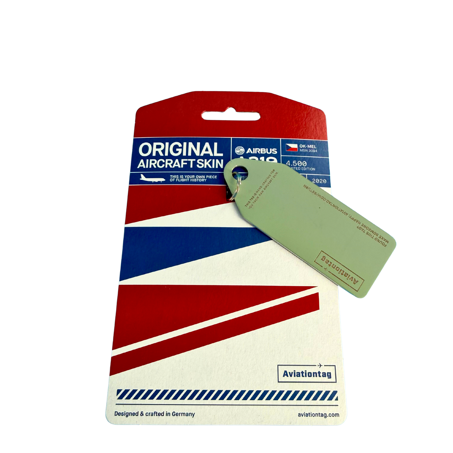 Aviationtag – Airbus A319 – OK-MEL – CSA Czech Airlines – Blau/Weiß