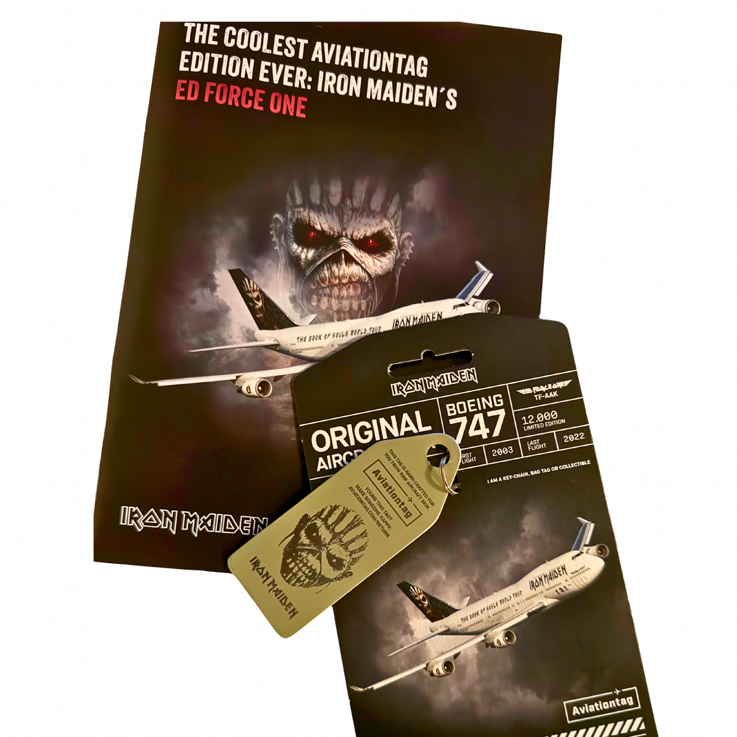 Aviationtag – Iron Maiden ED FORCE ONE DUO Boeing 747 TF-AAK