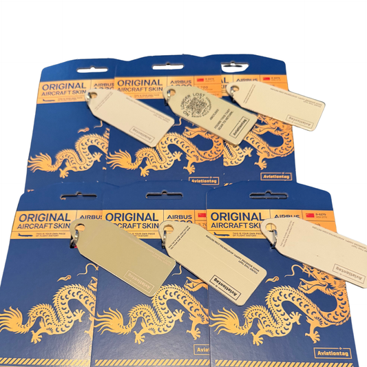Aviationtag Airbus A320 B-6279 Sammlerset + Sellycimo Sammlermappe