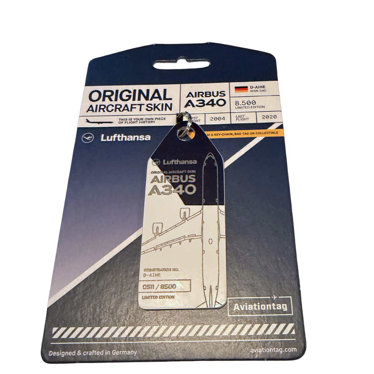 Aviationtag Lufthansa Airbus A340  (D-AIHE) -Duo