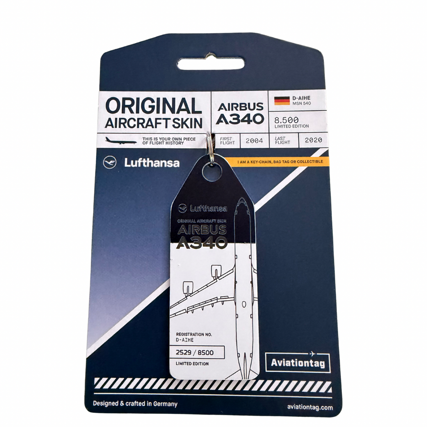 Aviationtag Lufthansa Airbus A340  (D-AIHE) -Duo