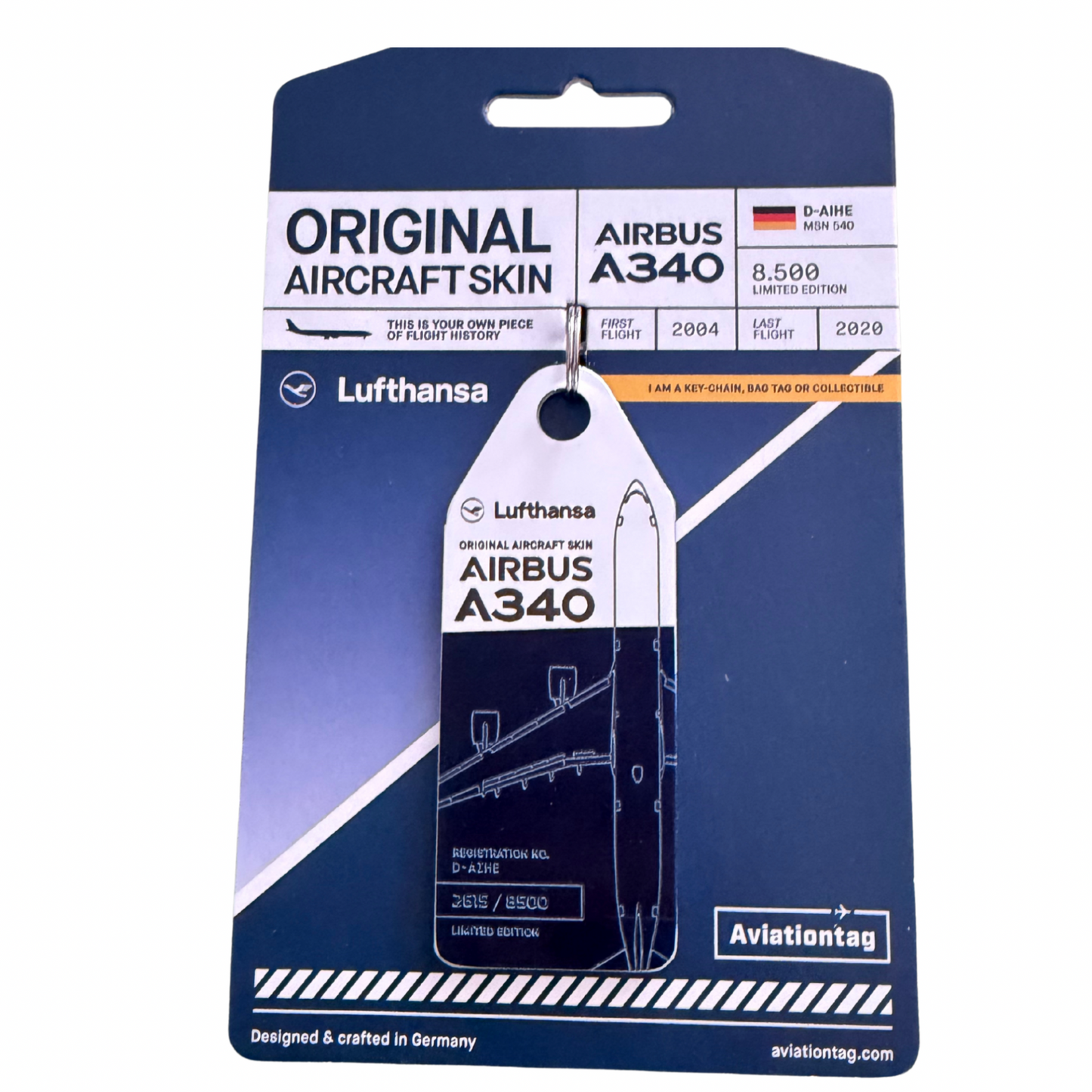 Aviationtag Lufthansa Airbus A340  (D-AIHE) -Duo