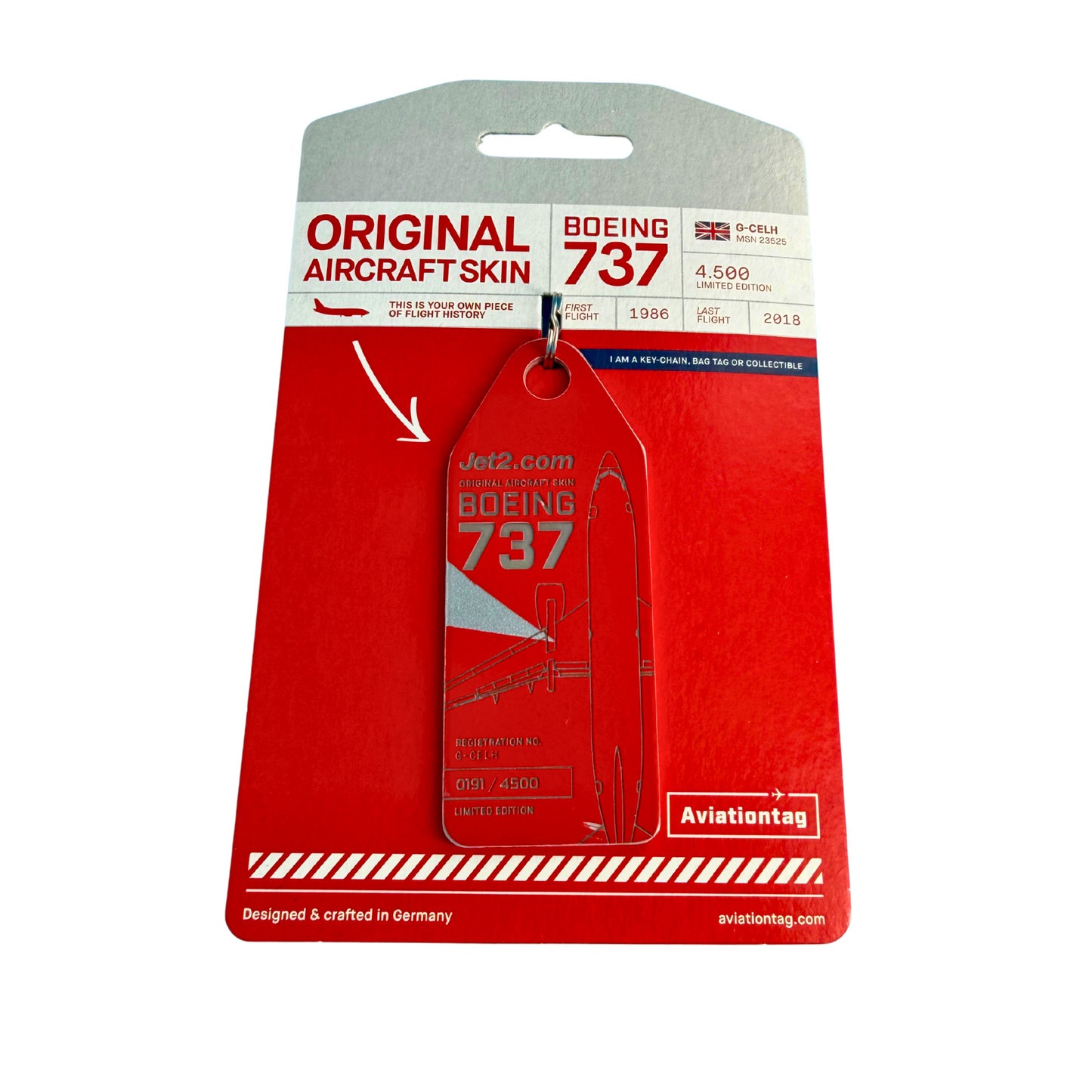 Aviationtag – Boeing 737 – G-CELH – Jet 2 – Rot