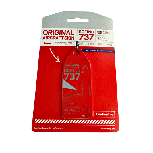 Aviationtag – Boeing 737 – G-CELH – Jet 2 – Rot