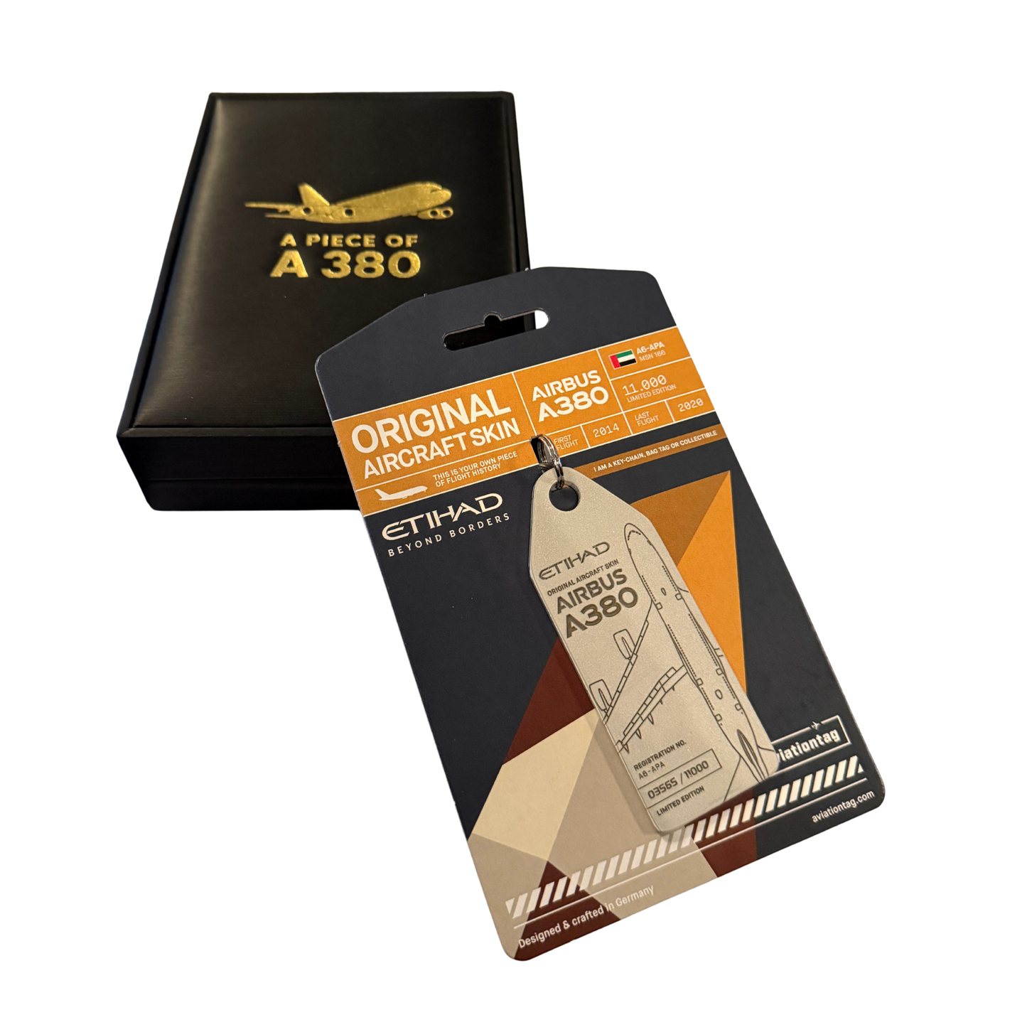 Aviationtag Airbus A380 Grey – mit A380 Displaybox