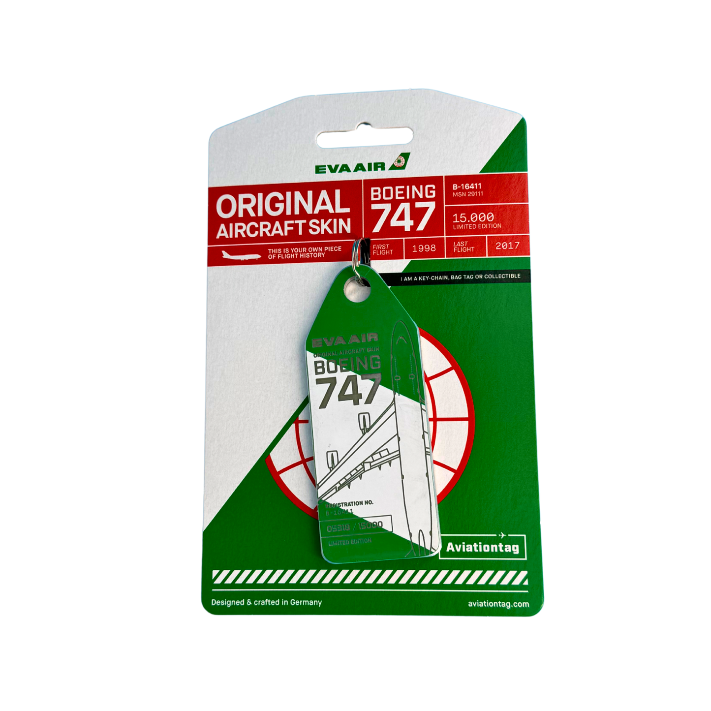 Aviationtag – Boeing 747 – B-16411 – EVA Air – DUO