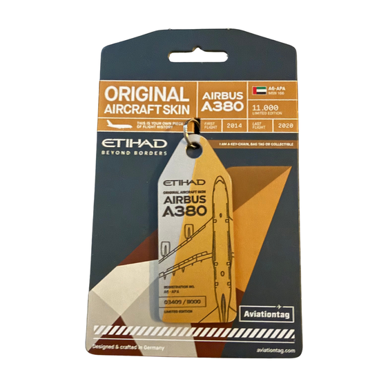 Aviationtag – Etihad Airways Airbus A380 (A6-APA) Glare BIcolor