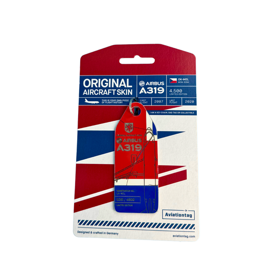 Aviationtag – Airbus A319 – OK-MEL – CSA Czech Airlines – Tricolor