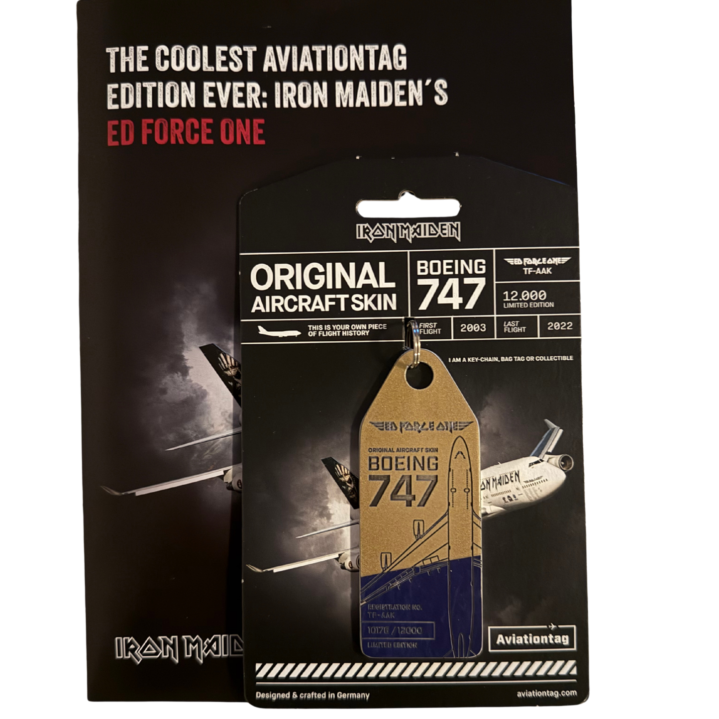 Aviationtag – Iron Maiden ED FORCE ONE DUO Boeing 747 TF-AAK