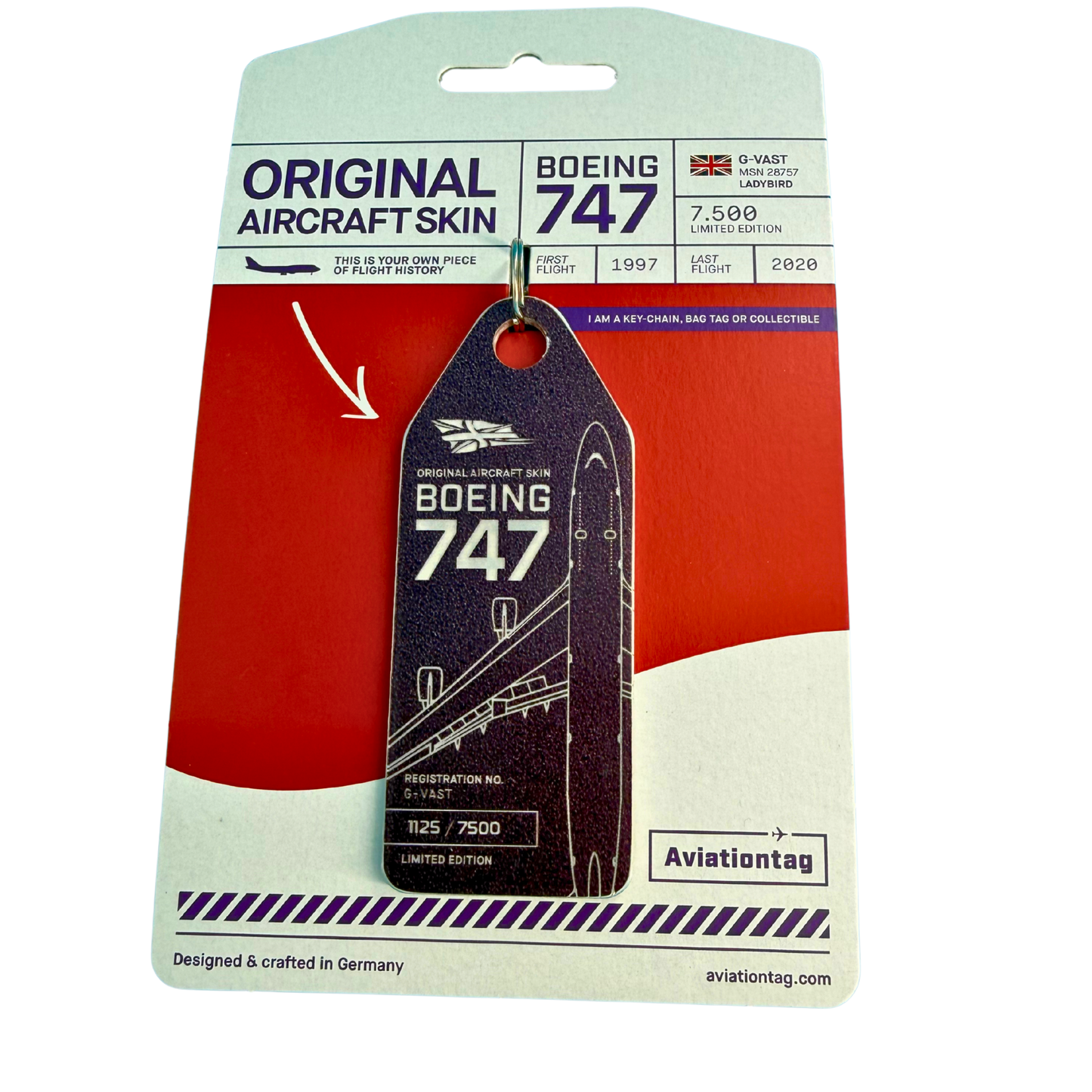 Aviationtag – Boeing 747 „G-VAST“ – Virgin Atlantic – Purpl