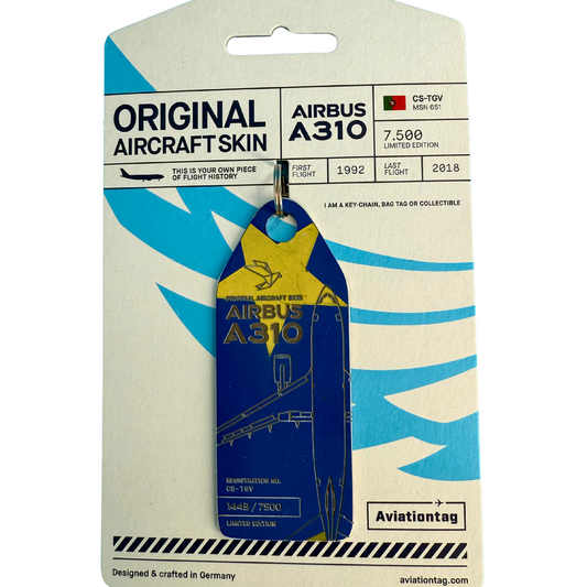 Aviationtag SATA Airbus A310 Europa Flagge