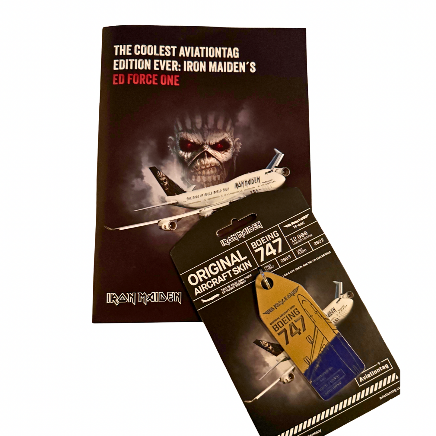 Aviationtag – Iron Maiden ED FORCE ONE DUO Boeing 747 TF-AAK